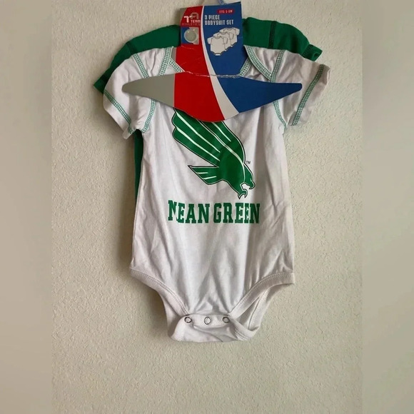 University of North Texas mean green baby onesies size 3-6 months - Picture 3 of 3
